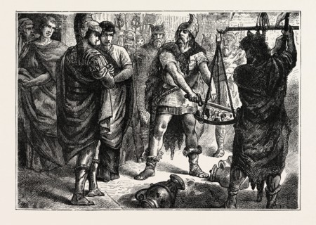 "VAE VICTIS!" THE BARBARIAN'S SWORD TURNS THE SCALE