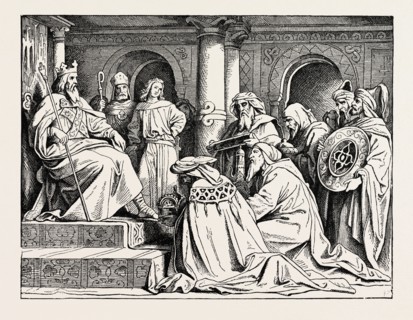CHARLEMAGNE RECEIVING AMBASSADORS FROM HAROUN AL RASCHID.
