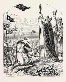 BLESSING THE NORMAN TROOPS BEFORE THE BATTLE.
