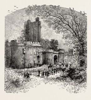 FEUDAL CASTLE IN THE ELEVENTH CENTURY.