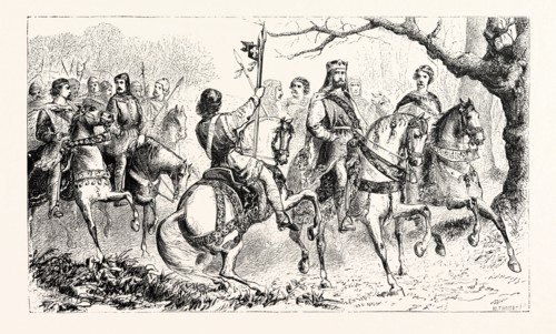 KING JOHN AND HIS RETINUE IN THE FOREST.