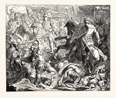 VICTORY OF OTTO THE GREAT OVER THE HUNGARIANS AT THE LECH