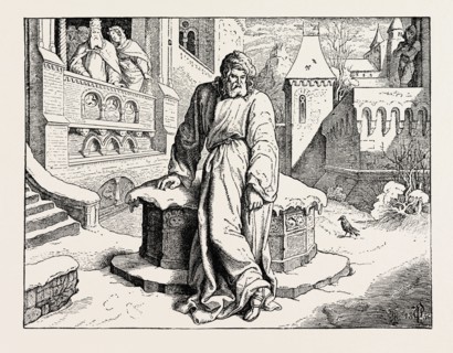 HENRY IV. IN THE COURTYARD OF THE POPE AT CANOSSA.