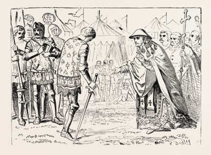 THE CARDINAL TALLEYRAND INTERCEDES WITH THE BLACK PRINCE.