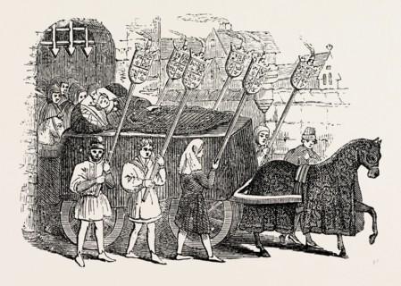 FUNERAL OF RICHARD II. FROM AN OLD ILLUMINATED MS.