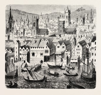 THE STEELYARD DEPOT OF THE HANSEATIC MERCHANTS IN LONDON.