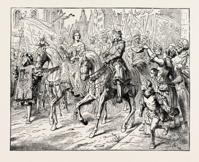 MAXIMILIAN I., EMPEROR OF GERMANY, AND MARY OF BURGUNDY.