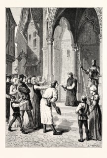 PERKIN WARBECK READS THE CONFESSION OF HIS IMPOSTURE.