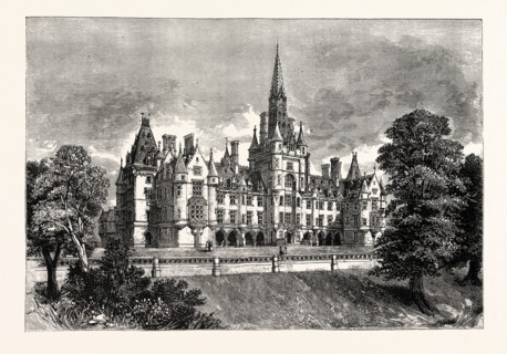 EDINBURGH: FETTES COLLEGE, FROM THE SOUTH-WEST