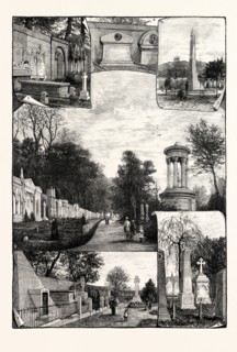 EDINBURGH: VIEWS IN THE DEAN CEMETERY