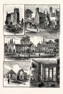 EDINBURGH: 1. WARRENDER HOUSE; 2. ST. MARGARET'S CONVENT; 3. RUINS OF ST. ROQUE'S CHAPEL; 4. GRANGE