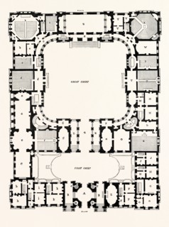 ORIGINAL PLAN OF THE PRINCIPAL STOREY OF THE NEW BUILDING FOR THE UNIVERSITY OF EDINBURGH