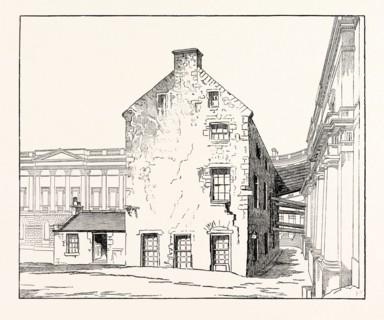 EDINBURGH: THE LIBRARY OF THE OLD UNIVERSITY, AS SEEN FROM THE SOUTH-EAST CORNER OF THE QUADRANGLE,