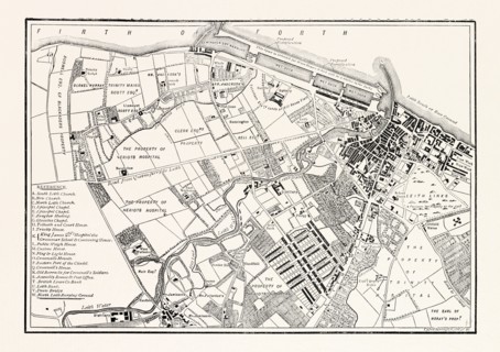 EDINBURGH: PLAN OF LEITH, SHOWING THE PROPOSED NEW DOCKS, 1804