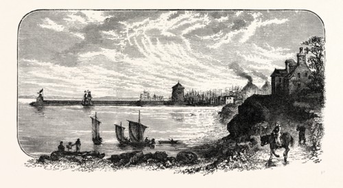 EDINBURGH: LEITH PIER, FROM THE WEST, 1775