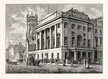 EDINBURGH: THE TOWN HALL AND ST. JOHN'S ESTABLISHED CHURCH, LEITH