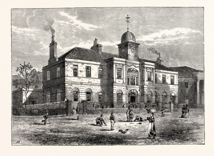 EDINBURGH: THE HIGH SCHOOL OF LEITH, BUILT IN 1806. IT IS A SPACIOUS AND OBLONG BUILDING, TWO
