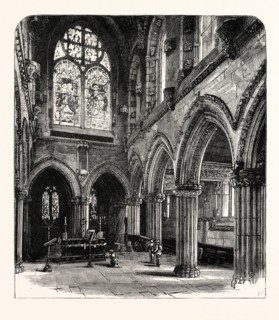 EDINBURGH: ROSLIN CHAPEL: INTERIOR