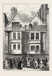 OLD HOUSES IN FLEET STREET, NEAR ST. DUNSTAN'S CHURCH, LONDON