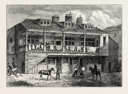 YARD OF THE BLACK LION, WHITEFRIARS, LONDON