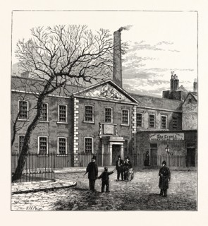 PRINTING HOUSE SQUARE AND THE TIMES  OFFICE, 1870, LONDON