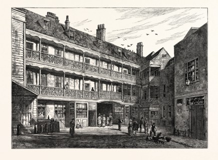 THE INNER COURT OF THE OLD BELLE SAUVAGE, LONDON