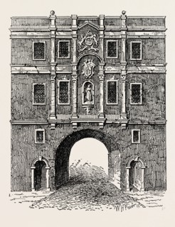 OLD LUDGATE, FROM A PRINT PUBLISHED ABOUT 1750, LONDON