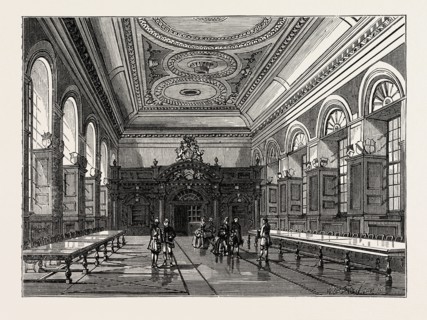INTERIOR OF STATIONERS' HALL, 1876, LONDON