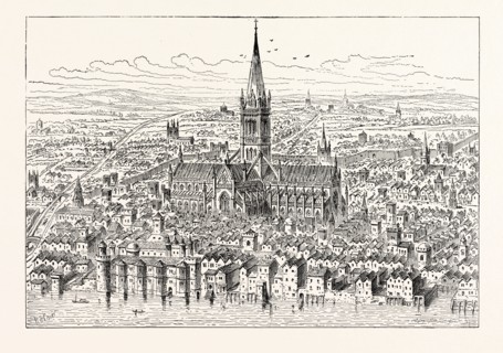 ST. PAUL'S AND THE NEIGHBOURHOOD IN 1540, LONDON