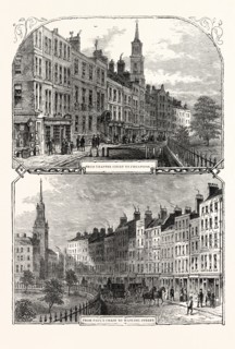 ST. PAUL'S CHURCHYARD IN 1820: FROM CHAPTER COURT TO CHEAPSIDE, FROM PAUL'S CHAIN TO WATLING STREET