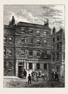 THE STONE HOUSE, KNIGHTRIDER STREET. From a Print in the  Gold-headed Cane. LONDON