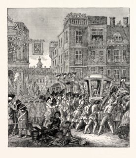 THE LORD MAYOR'S PROCESSION, From Hogarth's "Industrious Apprentice", LONDON