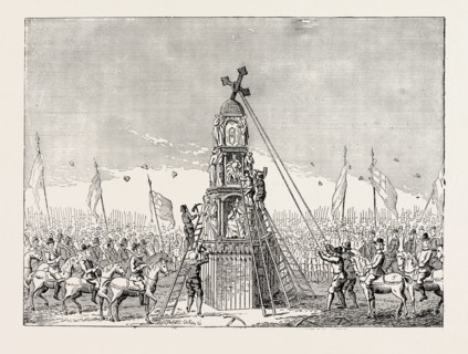 THE DEMOLITION OF CHEAPSIDE CROSS. From an old Print, LONDON