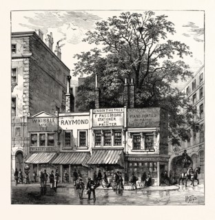 THE TREE AT THE CORNER OF WOOD STREET, 1870, LONDON