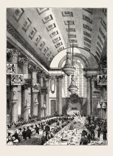 INTERIOR OF THE EGYPTIAN HALL, LONDON