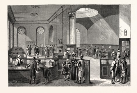 THE SUBSCRIPTION-ROOM AT LLOYD'S, LONDON
