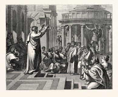 PAUL PREACHING AT ATHENS