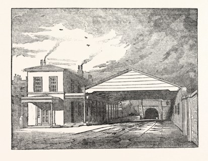 THE MANCHESTER AND LIVERPOOL RAILWAY: Entrance of the Tunnel at Edge Hill