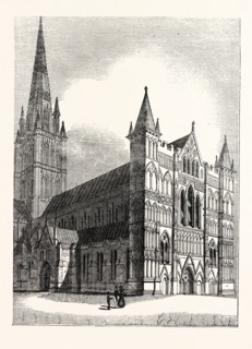 North-west view of Salisbury Cathedral