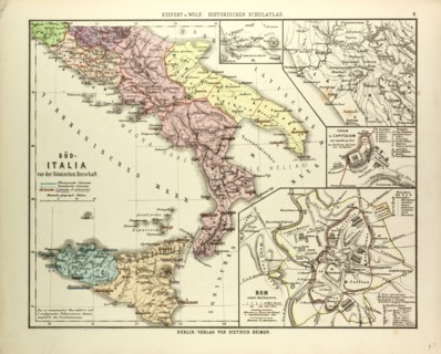 MAP OF SOUTHERN ITALY BEFORE THE ROMAN EMPIRE