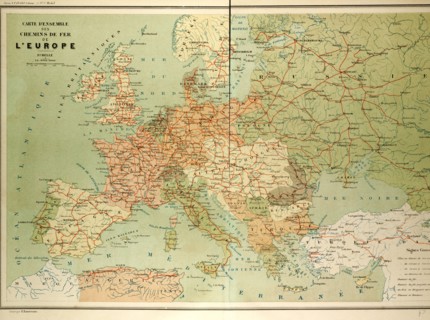 MAP OF EUROPEAN RAILWAY LINES