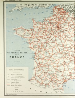 MAP OF FRENCH RAILWAY LINES