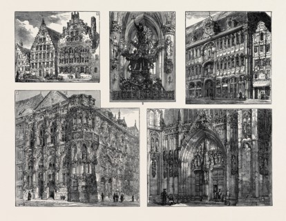 THE VOLUNTEER VISIT TO BELGIUM, SKETCHES IN BRUSSELS AND GHENT: I. MAISON DU ROI, BRUSSELS; 2.