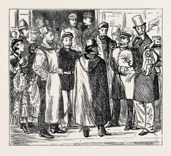 OUR FOREIGN CRITICS AT SHOEBURYNESS: AT THE STATION