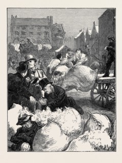 SKETCHES AT A NORTHAMPTON WOOL FAIR: BUYING AND SELLING