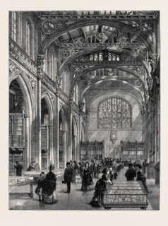 INTERIOR OF THE NEW CITY LIBRARY, GUILDHALL, LONDON