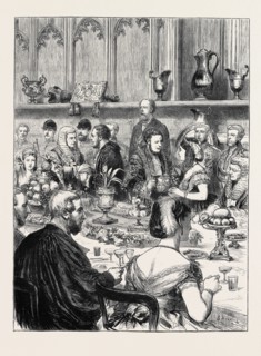 THE LOVING CUP: A SKETCH AT THE LORD MAYOR'S BANQUET AT GUILDHALL