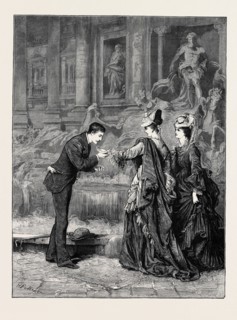A SIP AT THE FOUNTAIN OF TREVI, ROME