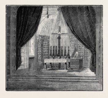 A VISIT TO THE BATTLEFIELD OF SOLFERINO: HIGH ALTAR IN THE OSSUARY, SOLFERINO