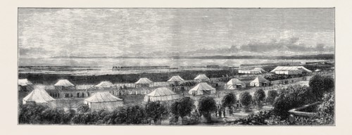 THE GRAND DURBAR AT BOMBAY: THE INVESTITURE PROCESSION AND GENERAL VIEW OF THE TENTS